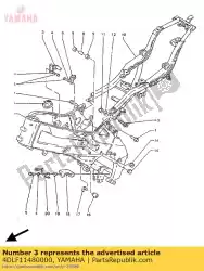 Here you can order the bracket, air cleaner 2 from Yamaha, with part number 4DLF11480000: