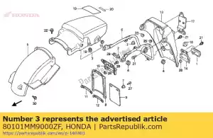 Honda 80101MM9000ZF b?otnik a, r * nh196 * - Dół