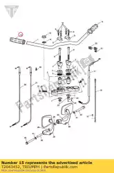 Aqui você pode pedir o grip rh em Triumph , com o número da peça T2043452: