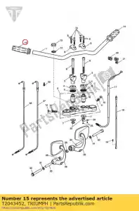 triumph T2043452 grip rh - Lado inferior