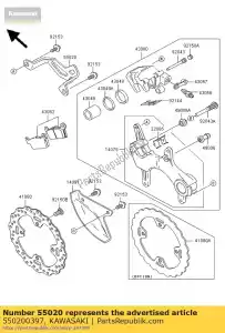 kawasaki 550200397 protezione, calibro rr klx450a8f - Il fondo