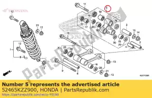 Honda 52465KZZ900 bras sous assy., coussin - La partie au fond