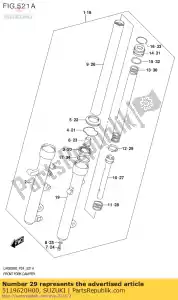 suzuki 5119620H00 anel, fr garfo pi - Lado inferior