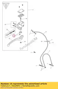 triumph T2021217 switch assy, front brake - Bottom side