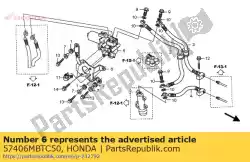 Aquí puede pedir quedarse, modulador rr de Honda , con el número de pieza 57406MBTC50: