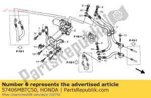 Honda 57406MBTC50 quedarse, modulador rr - Lado inferior