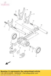 yamaha 1SL185310000 stuur, schakelvorkgeleider 1 - Onderkant