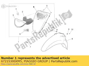 Piaggio Group 67215300XM5 przednia ok?adka - Dół