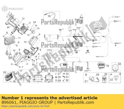 Aprilia 896061, Faisceau de câblage principal, OEM: Aprilia 896061