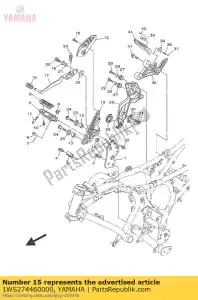 yamaha 1WS274460000 placa 2 - Lado inferior