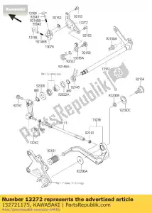 kawasaki 132721175 plate zx1000kbf - Bottom side