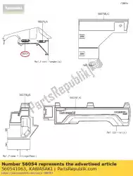 Tutaj możesz zamówić znak 01, b? Otnik fr, mu? Pro-d od Kawasaki , z numerem części 560541963: