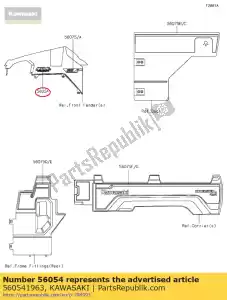 kawasaki 560541963 znak 01, b?otnik fr, mu? pro-d - Dół