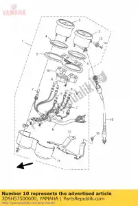 yamaha 3D9H57500000 brandstofmeter assy - Onderkant