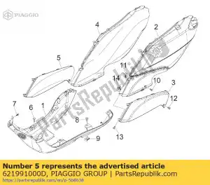 Piaggio Group 621991000D pannello laterale inferiore r.h. - Il fondo