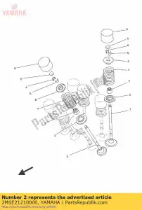 yamaha 2MSE21210000 zawór wydechowy - Dół