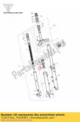 Here you can order the guide bushing from Triumph, with part number T2047106: