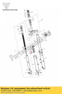 triumph T2047106 guide bushing - Bottom side