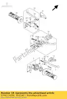 5744114200, Suzuki, Régleur, câble suzuki dr z 125 2003 2004 2005 2006 2007 2008 2009, Nouveau