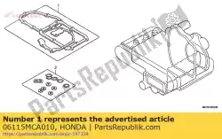 Aqui você pode pedir o folha de junta kit b em Honda , com o número da peça 06115MCA010: