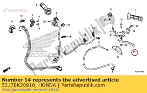 honda 53178K28910 hefboomcomp., l. handvat - Onderkant