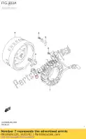 0910606120, Suzuki, bullone, 5x65 suzuki  dl vzr 1000 1800 2006 2007 2014 2015 2016 2018, Nuovo