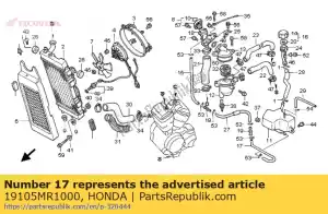 Honda 19105MR1000 tubo, riserva del radiatore - Il fondo