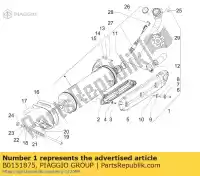 B0151875, Piaggio Group, silenziatore di protezione completa piaggio mp 500 2011, Nuovo