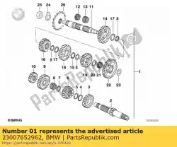 Here you can order the repair kit f 5 speed transmission from BMW, with part number 23007652962: