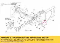 AP4DAN000125, Piaggio Group, Anello di sicurezza d12 aprilia sr 50 2000 2001 2002 2003 2004, Nuovo