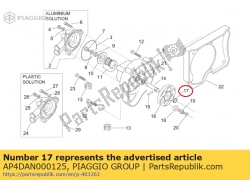 Aprilia AP4DAN000125, Pier?cie? zabezpieczaj?cy d12, OEM: Aprilia AP4DAN000125