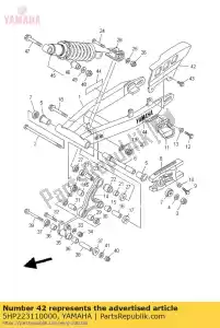 yamaha 5HP223110000 boîtier, chaîne - La partie au fond