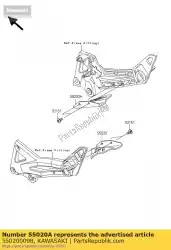 Here you can order the guard,step stay,rh zr1000-a2 from Kawasaki, with part number 550200098: