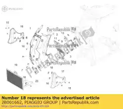 Here you can order the r. Radiator deflector from Piaggio Group, with part number 2B001662: