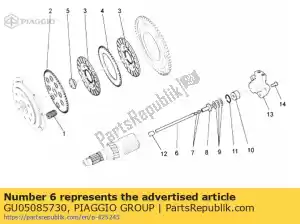 Piaggio Group GU05085730 rod - Bottom side