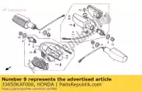 33650KAF000, Honda, col, fr. clignotant honda cbf xr 125 250 2003 2004 2005 2006, Nouveau