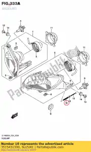 Suzuki 3515431300 voorjaar - Onderkant