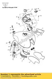triumph T2403085JI t2403085-ji zbiornik paliwa kpl - Dół