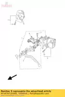 4XV839720000, Yamaha, schakelaar, handvat 4 yamaha yzf r 1000 1, Nieuw