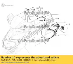 Qui puoi ordinare gruppo cavo indicatore da Piaggio Group , con numero parte 664362: