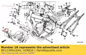 honda 80123MA1640 colletto, parafango - Il fondo