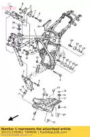 3AJ2111000NJ, Yamaha, frame comp. yamaha xt xtz tenere 600, New