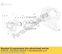 879476, Piaggio Group, anello di compressione 2 ° cava piaggio vespa medley rp8m45510, rp8m45820, rp8m45511 rp8ma0120, rp8ma0121 rp8ma0120, rp8ma0131 rp8mb0100 rp8md0100 rp8md0100,  rp8md3200,  vespa gts zapma3100, zapma3200 zapma3700 zapmd3200 zapmd3200, zapmd3201 zapmd910 zapmd9100 0 125 2016 2017 2018 2019, Nuovo