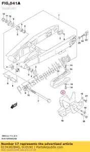 Suzuki 6134302B40 guide de chaîne - La partie au fond