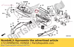 Aquí puede pedir sellar el elemento de aire / c de Honda , con el número de pieza 17214MKND50: