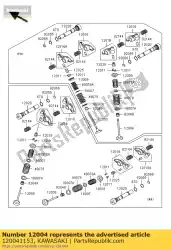 Ici, vous pouvez commander le soupape d'admission auprès de Kawasaki , avec le numéro de pièce 120041153: