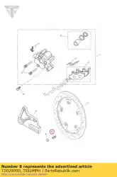 Here you can order the spares kit disc bol from Triumph, with part number T2029090: