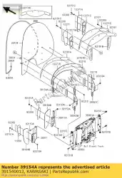 Here you can order the windshield,sub vn1600-d1h from Kawasaki, with part number 391540013: