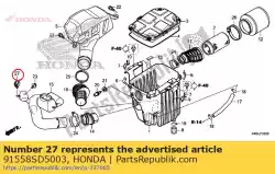 Aquí puede pedir clip, mazo de cables (negro de Honda , con el número de pieza 91558SD5003: