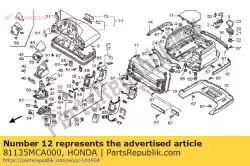Ici, vous pouvez commander le charnière comp., l. Tronc auprès de Honda , avec le numéro de pièce 81135MCA000: